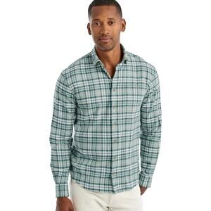 JOHNNIE-O Hurst Surflannel Hangin Out Shirt Evergreen Button Down Men's L